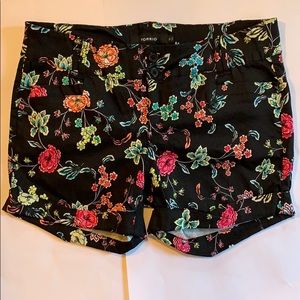 Torrid Floral Fabric Shorts